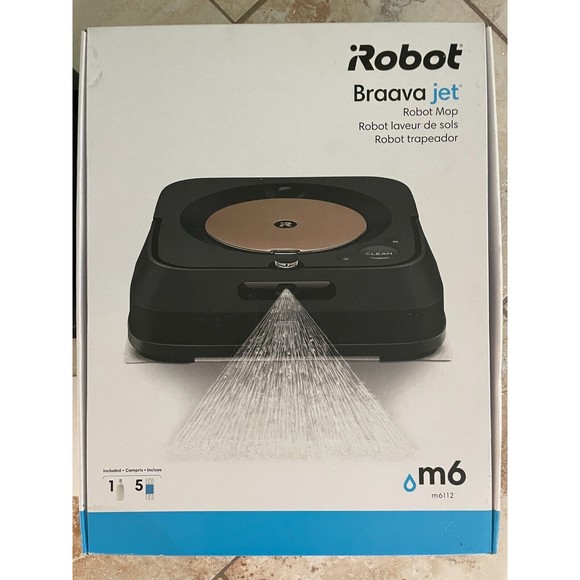 iRobot Braava Jet M6 (6112) Wi-Fi Connected Robot Mop Black - Picture 1 of 7